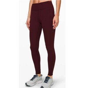 LIKE NEW! Lululemon Speed Up Tight 28" Garnet
